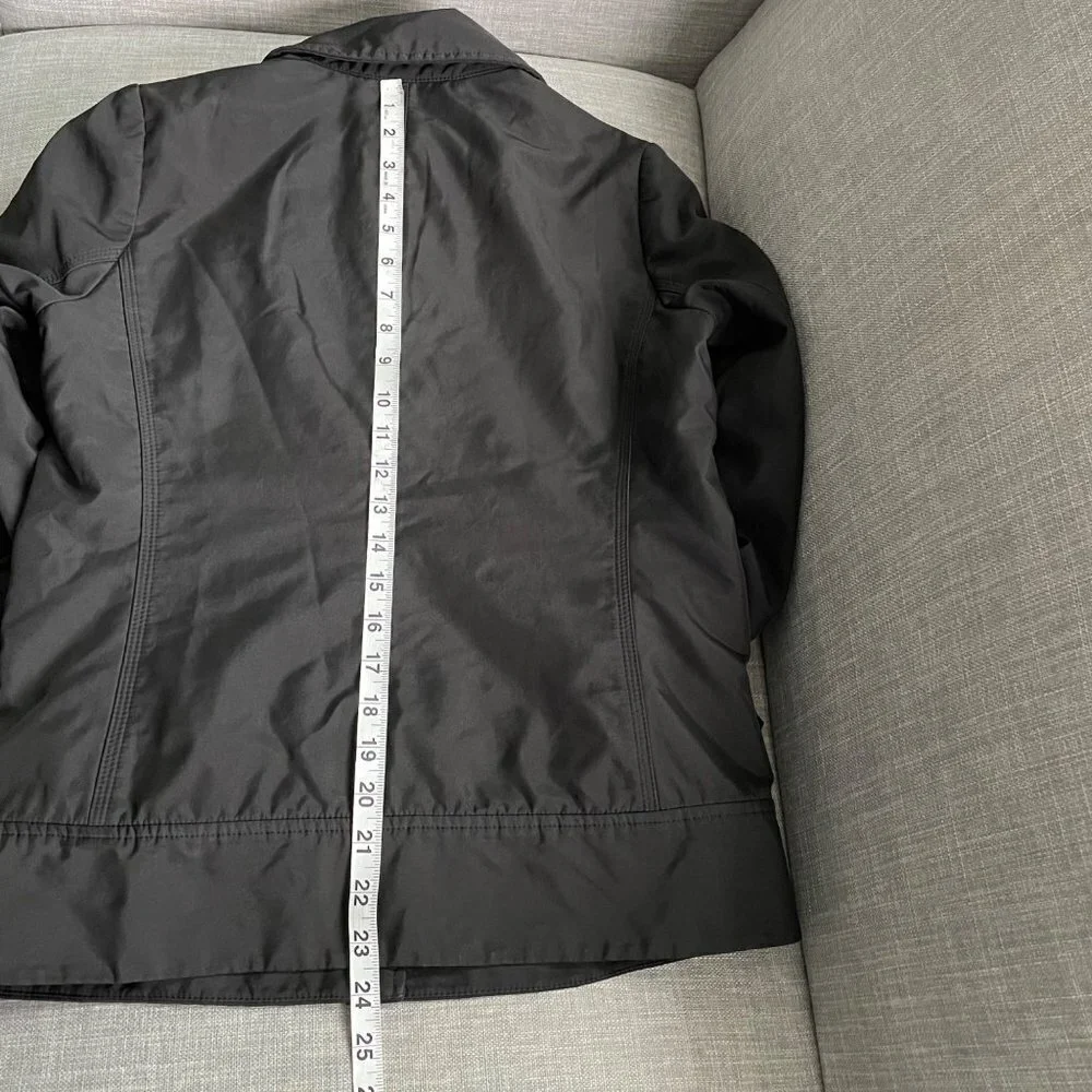 GAP Black Snap Button Collared Jacket Women's Size XS Pockets Classic Neutral